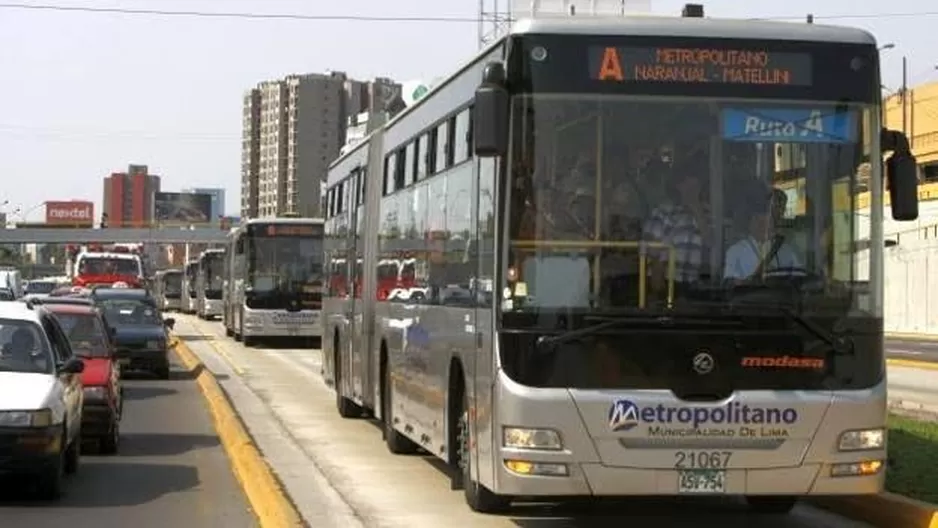 Algunos servicios del Metropolitano fueron suspendido. Foto: Andina