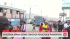 Paro de transporte: Buses circulan parcialmente en Lima y Callao