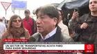 Paro de transporte: Héctor Vargas pide acción a las autoridades