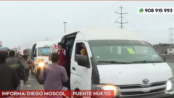 Paro de transportistas. Foto: América Noticias