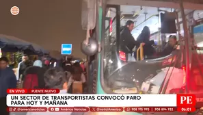 Paro de transportistas: buses circularon con normalidad. Foto y video: Canal N
