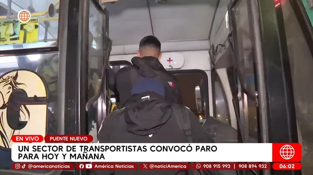 Paro de transportistas: buses circularon con normalidad. Foto: América TV