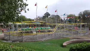 Critican instalación de juegos mecánicos en el Parque de las Leyendas. Foto: @hernunez