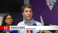 El Partido Morado solicitó al JNE que tome una decisión sobre la situación de Daniel Mora. América Noticias