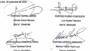 Cinco partidos forman alianza para vigilar el voto en Lima