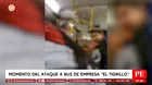 Pasajera grabó ataque a bus donde murió cobrador en SMP