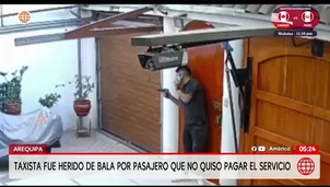 Taxista herido de bala por pasajero que no quiso pagar el servicio en Arequipa. Foto y video: América Noticias
