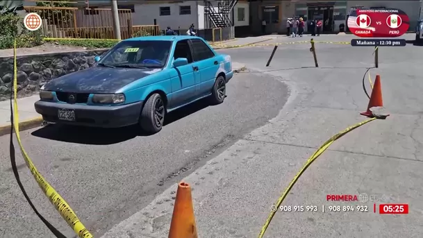Taxista herido de bala por pasajero que no quiso pagar el servicio en Arequipa. Foto: América Noticias