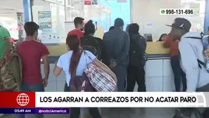 Paro de transportes. América Noticias