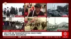 Pasajeros afectados por paro de transporte en Lima hoy