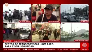 Paro de transporte afecta a pasajeros en Lima desde la madrugada. Foto y video: AN