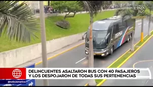 Asalto en bus interpovincial de Tepsa. América Noticias