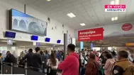 Pasajeros varados en aeropuerto de Arequipa por mal tiempo