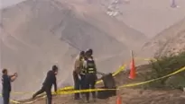 Un macabro hallazgo se registró en la Variante del Pasamayo. Foto: captura de TV