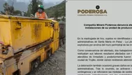 Pataz: nuevo atentado contra Minera Poderosa de La Libertad
