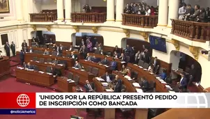 Unidos por la República, nuevo grupo político en el Congreso. Foto: captura de TV