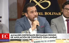 Paz de la Barra pide reconfigurar EMAPE tras nulidad de contrato de Línea Amarilla - Noticias de lucho-paz