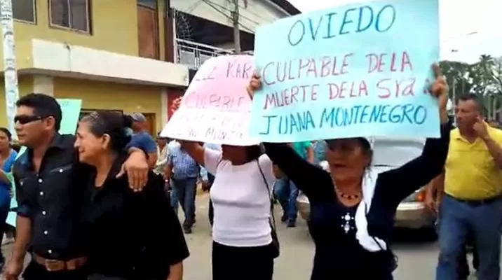 Continúan las protestas en Tumán. Foto: América Noticias Continúan las protestas en Tumán. Foto: América Noticias