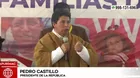 Pedro Castillo aseguró que no dará tregua a sus detractores