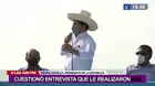 Pedro Castillo cuestionó última entrevista: "Me he sorprendido con algunas preguntas nada importantes para el país"