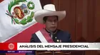 Pedro Castillo: Expertos analizan el primer mensaje presidencial