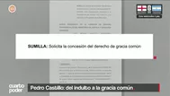 Pedro Castillo: del indulto a la gracia común