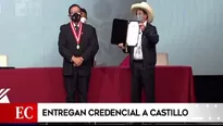 Pedro Castillo recibió credencial de presidente para el período 2021-2026. Video: América