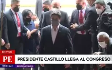 Pedro Castillo llegó al Congreso para reunirse con José Williams - Noticias de presidente-castillo