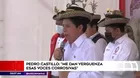 Pedro Castillo: "Me da verguenza esas voces corrosivas"