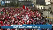 Marcha contra Pedro Castillo