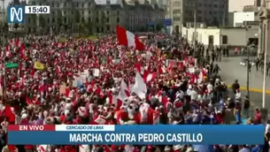 Marcha contra Pedro Castillo