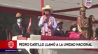 Pedro Castillo: “No hay vencidos ni vencedores, somos una sola familia”