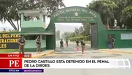 Pedro Castillo permanece en la sede de la Diroes