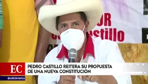 Pedro Castillo: Perú merece una Constitución aprobada en democracia, sin amenazas golpistas. Video: América