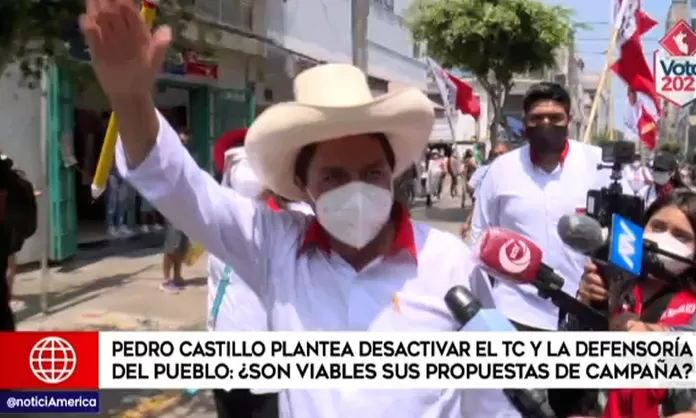 Pedro Castillo Planteó Desactivar El Tc Y La Defensoría Del Pueblo