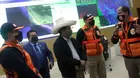 Pedro Castillo probó simulador de terremoto de magnitud 9.1