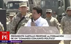 Pedro Castillo propone la formación de un comando conjunto político - Noticias de comando-conjunto