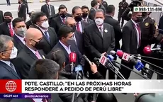 Pedro Castillo: "En las próximas horas responderé al pedido de Perú Libre" - Noticias de Pedro Castillo