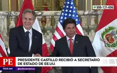 Pedro Castillo recibió a secretario de Estado de Estados Unidos - Noticias de Joe Biden