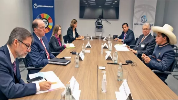 Pedro Castillo se reunió con titulares del Banco Mundial y del BID