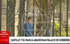 Pedro Castillo y su familia abandonan Palacio de Gobierno - Noticias de coima