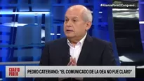 Pedro Cateriano, expresidente del Consejo de Ministros. (Foto/Video: Cuarto Poder)