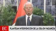 Pedro Cateriano plantea a PPK pedir a la OEA la aplicación de Carta Democrática