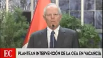 Plantean intervención de la OEA en vacancia. Foto: captura de TV