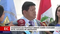 Walter Ayala, presidente del Consejo de Ética del Colegio de Abogados de Lima (CAL). Foto: captura de TV