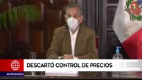 Ministro Francke: “Descartamos totalmente cualquier control de precios”. Video: América