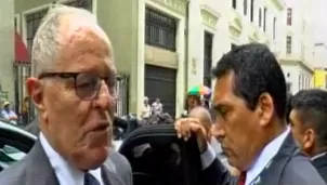 Kuczynski asistió a la Fiscalía de Lavado de Activos. Foto y video: América Noticias 