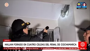 Hallan forado en cuatro celdas del Penal de Cochamarca en Pasco. Foto y video: América Noticias