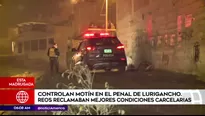 Motín en penal de Lurigancho. América Noticias