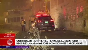 Motín en penal de Lurigancho. América Noticias